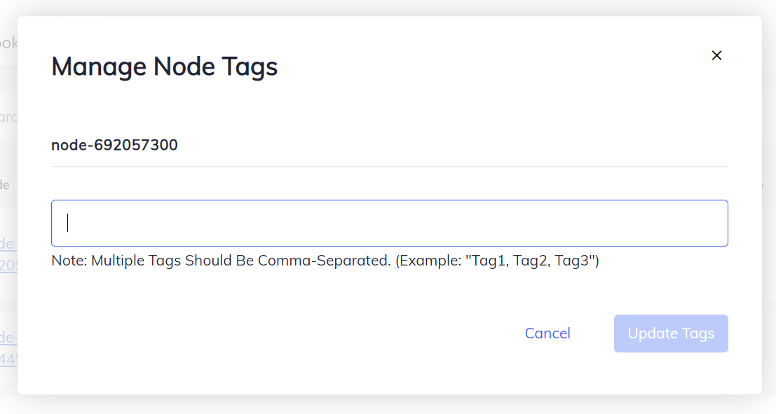 Manage Tags